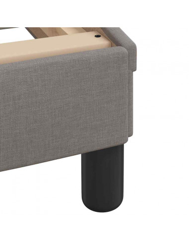 Giroletto senza Materasso Tortora 140x200 cm in Tessuto