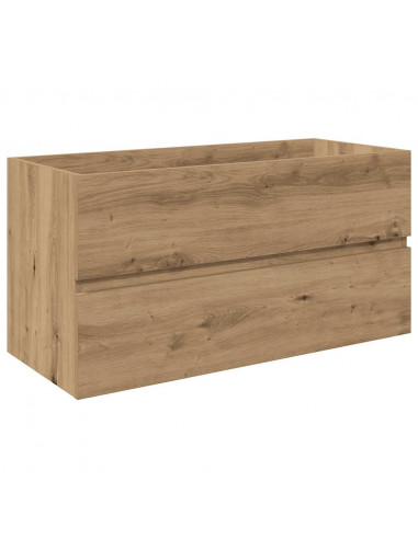 Mobile Bagno con Lavabo Integrato&Rubinetto Rovere Artigianale