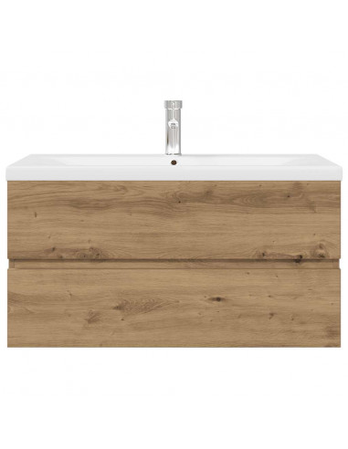 Mobile Bagno con Lavabo Integrato&Rubinetto Rovere Artigianale