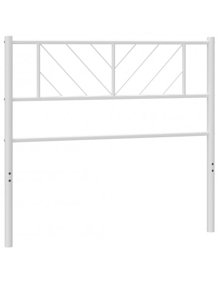 Testiera in Metallo Bianco 90 cm