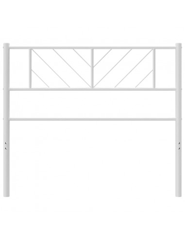 Testiera in Metallo Bianco 90 cm