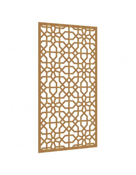 Decorazione Muro da Giardino 105x55 cm Moresco Acciaio Corten
