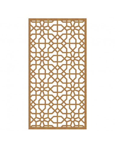 Decorazione Muro da Giardino 105x55 cm Moresco Acciaio Corten