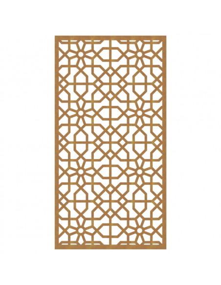 Decorazione Muro da Giardino 105x55 cm Moresco Acciaio Corten