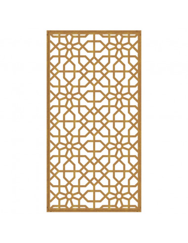 Decorazione Muro da Giardino 105x55 cm Moresco Acciaio Corten