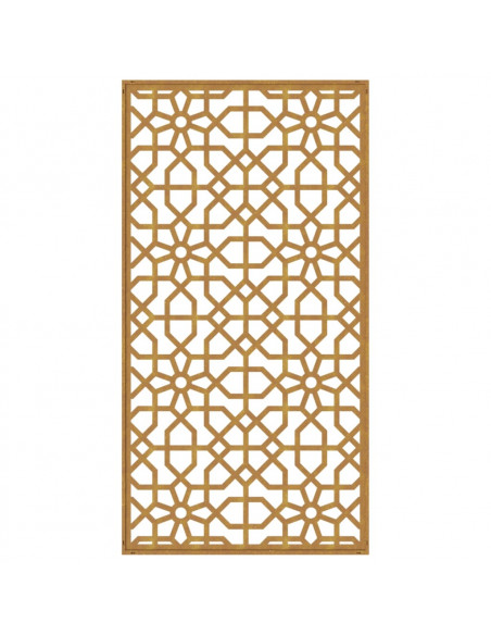 Decorazione Muro da Giardino 105x55 cm Moresco Acciaio Corten