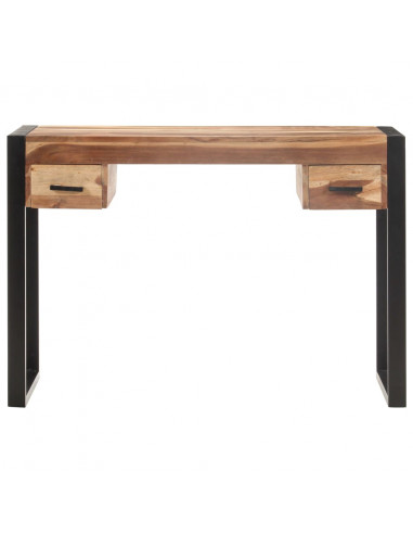 Scrivania 110x50x76 cm in Legno Massello con Finitura Sheesham