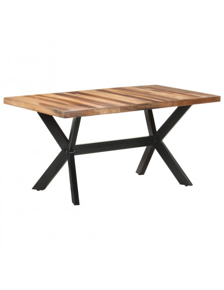 Tavolo da Pranzo 160x80x75 cm Legno Massello con Finitura Miele