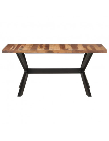 Tavolo da Pranzo 160x80x75 cm Legno Massello con Finitura Miele