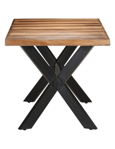 Tavolo da Pranzo 160x80x75 cm Legno Massello con Finitura Miele