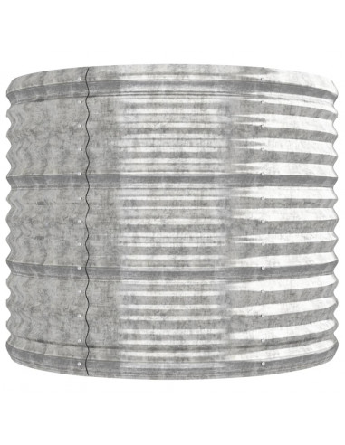 Letto Giardino Acciaio Verniciato a Polvere 224x80x68cm Argento