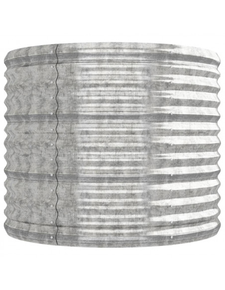 Letto Giardino Acciaio Verniciato a Polvere 224x80x68cm Argento