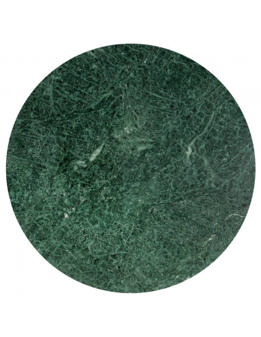 Tavolino da Caffè Verde 60x60x35 cm Pietra Vera Testura Marmo