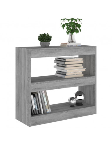Libreria/Divisorio Grigio Sonoma 80x30x72 cm