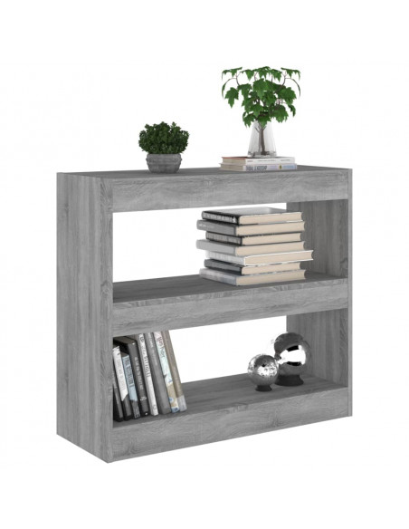 Libreria/Divisorio Grigio Sonoma 80x30x72 cm