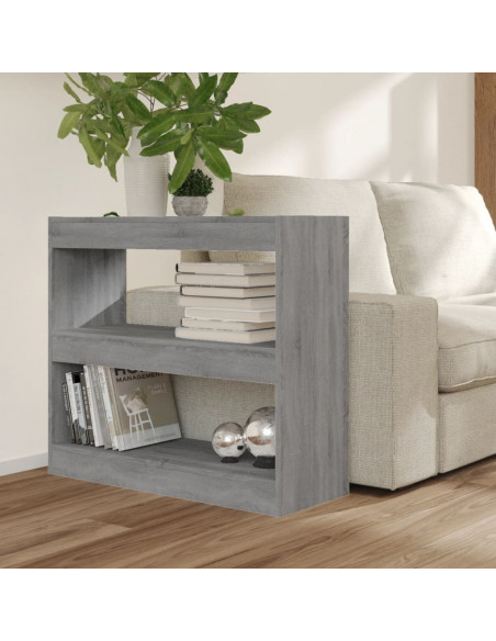 Libreria/Divisorio Grigio Sonoma 80x30x72 cm