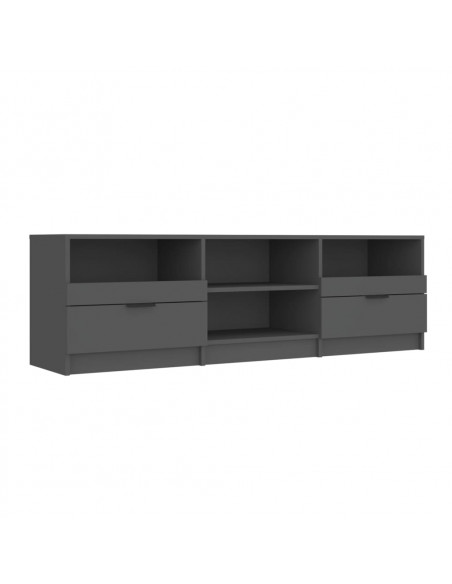 Mobile Porta TV NEro 150x33,5x45 cm in Legno Multistrato