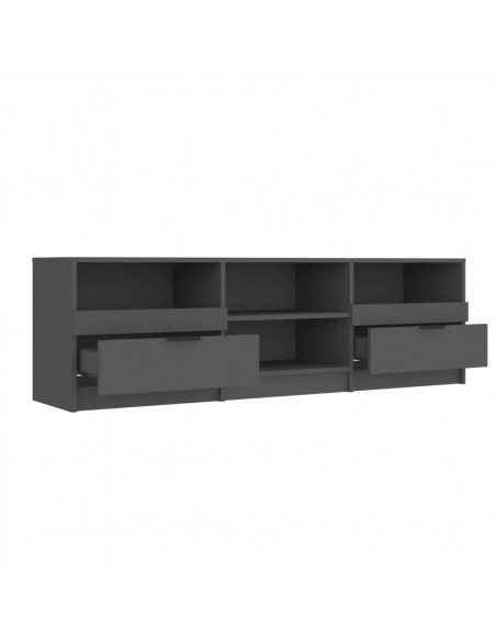 Mobile Porta TV NEro 150x33,5x45 cm in Legno Multistrato
