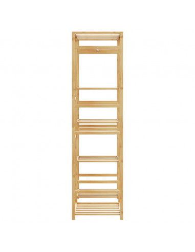 Appendiabiti con Ripiani 100x50x184,5 cm in Bambù