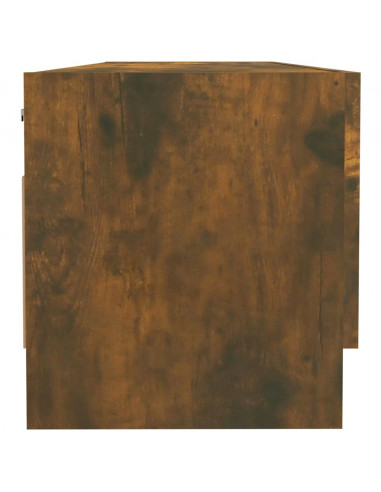 Armadio Rovere Fumo 100x32,5x35 cm in Legno Ingegnerizzato