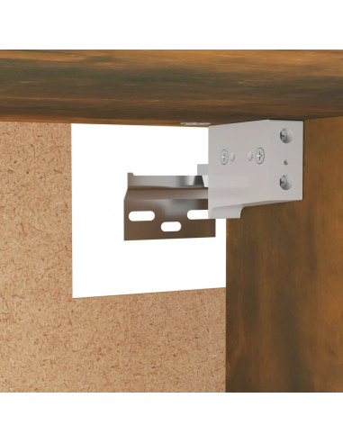 Armadio Rovere Fumo 100x32,5x35 cm in Legno Ingegnerizzato