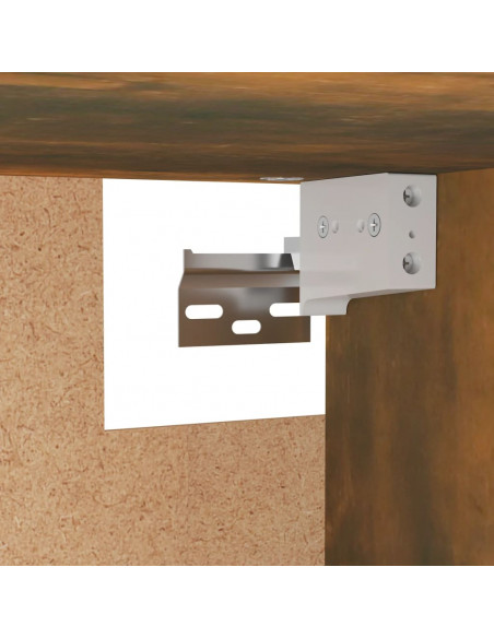 Armadio Rovere Fumo 100x32,5x35 cm in Legno Ingegnerizzato