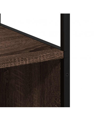 Armadietto Bagno Rovere Marrone 35x37,5x166cm Legno Multistrato