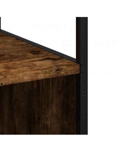 Armadietto Bagno Rovere Fumo 35x37,5x166cm in Legno Multistrato