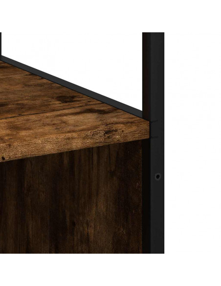 Armadietto Bagno Rovere Fumo 35x37,5x166cm in Legno Multistrato