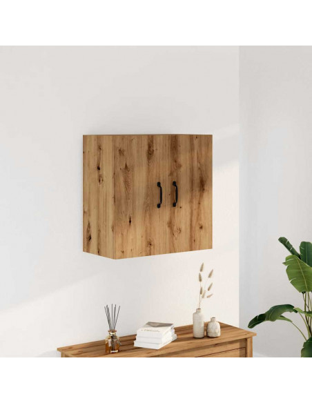 Armadietto a Muro Rovere Artigianale 60x31x60 cm in Truciolato