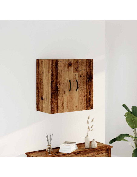 Armadietto a Muro Legno Vecchio 60x31x60 cm in Truciolato