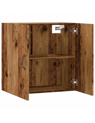 Armadietto a Muro Legno Vecchio 60x31x60 cm in Truciolato