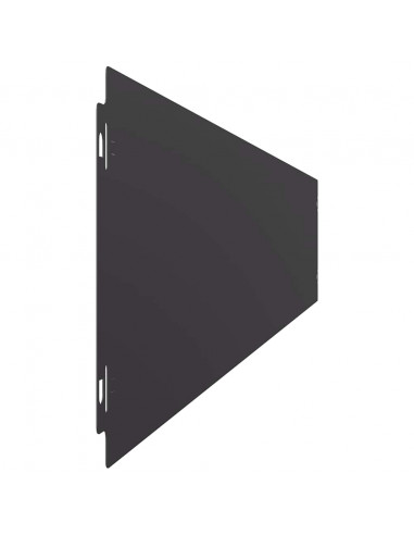 Bordure per Prato 50 pz Nere Acciaio Laminato a Freddo