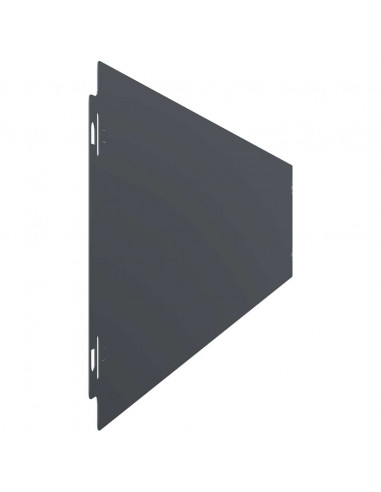 Bordure per Prato 50 pz Antracite Acciaio Laminato a Freddo