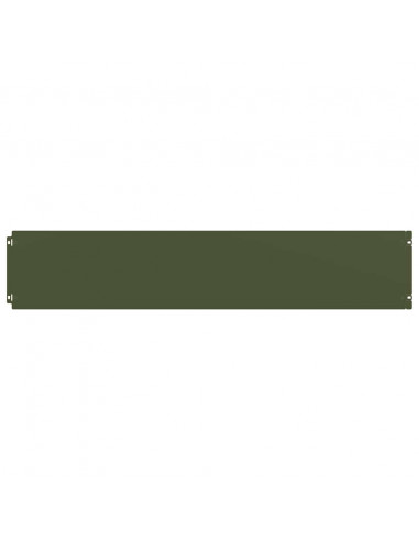 Bordure per Prato 30 pz Verde Oliva Acciaio Laminato a Freddo