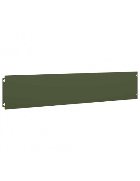 Bordure per Prato 30 pz Verde Oliva Acciaio Laminato a Freddo