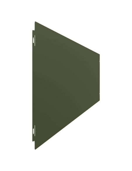 Bordure per Prato 30 pz Verde Oliva Acciaio Laminato a Freddo