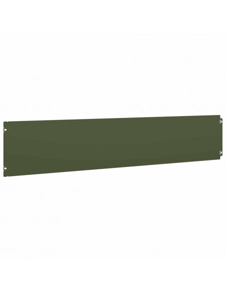 Bordure per Prato 30 pz Verde Oliva Acciaio Laminato a Freddo
