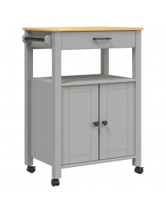 Carrello da Cucina MONZA 60x40x90 cm in Legno Massello di Pino