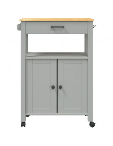 Carrello da Cucina MONZA 60x40x90 cm in Legno Massello di Pino