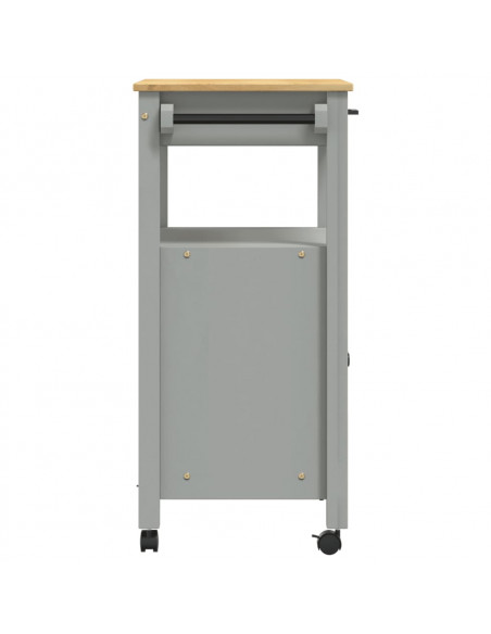 Carrello da Cucina MONZA 60x40x90 cm in Legno Massello di Pino