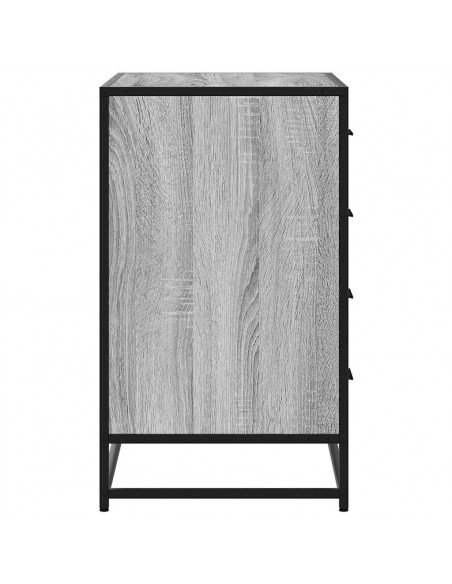 Cassettiera Grigio Sonoma 70x41x70 cm in Legno Multistrato