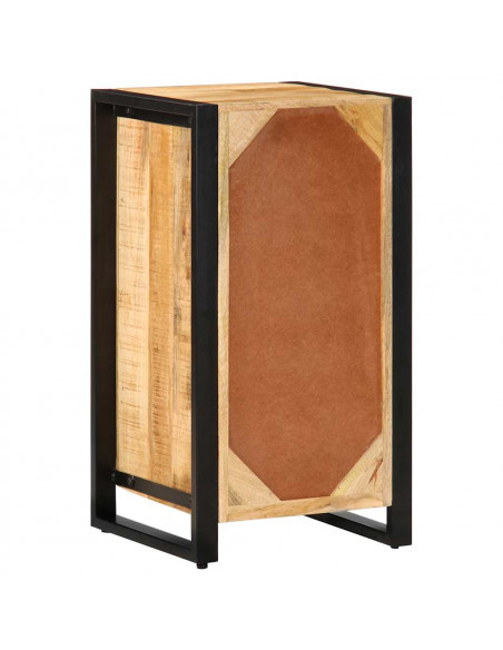 Cassettiera 40x40x90 cm in Legno Massello di Mango Grezzo