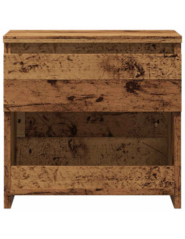 Comodini 2 pz Legno Antico 40x30x39 cm in Legno Multistrato