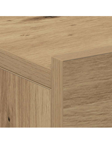 Comodino Pensile Rovere Artigianale 40x32x15 cm in Truciolato