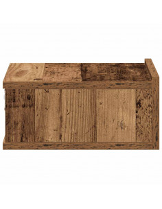 Comodino Pensile Legno Antico 40x30x15 cm in Legno Multistrato