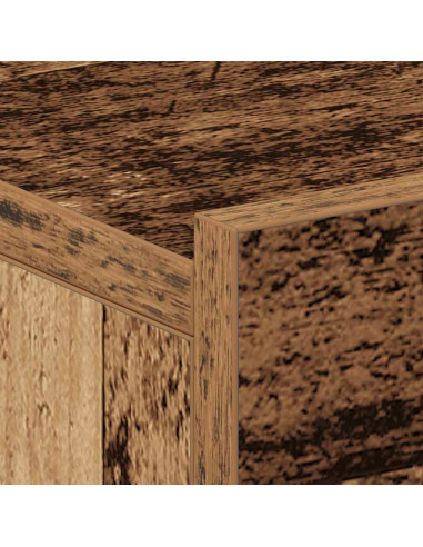 Comodino Pensile Legno Antico 40x30x15 cm in Legno Multistrato