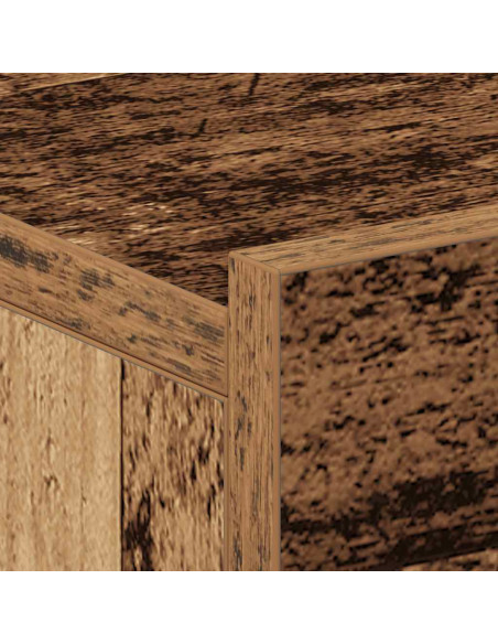Comodino Pensile Legno Antico 40x30x15 cm in Legno Multistrato