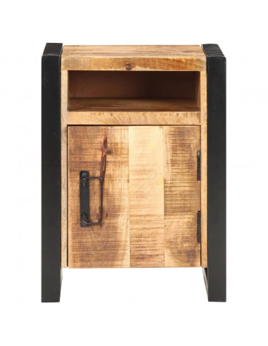 Comodino 40x35x55 cm in Legno Massello di Mango