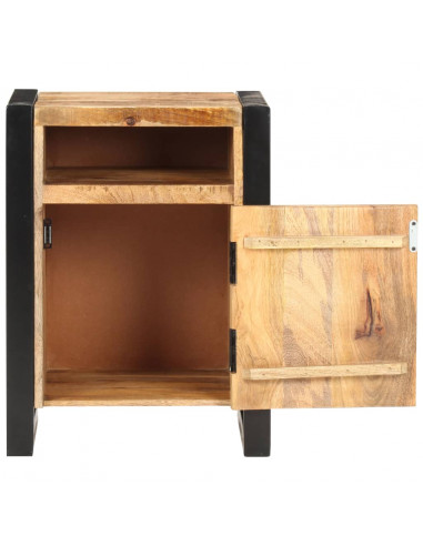 Comodino 40x35x55 cm in Legno Massello di Mango